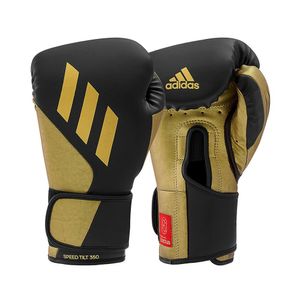 Luva De Boxe Tilt 350 Preto E Dourado 16 Oz