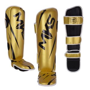 Caneleira de Muay Thai e Kickboxing Mks Champions V3 Dourado