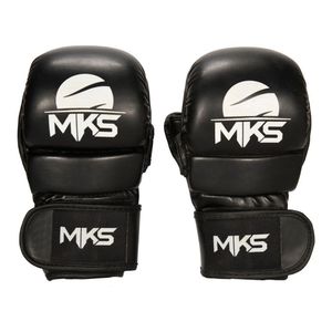 Luva Mma Mks Combat Shooter All Black Tamanho P/m