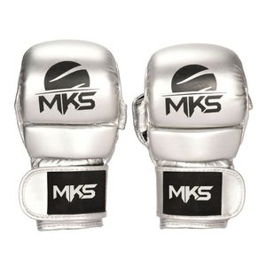 Luva Mma Mks Combat Shooter Silver Tamanho G/gg