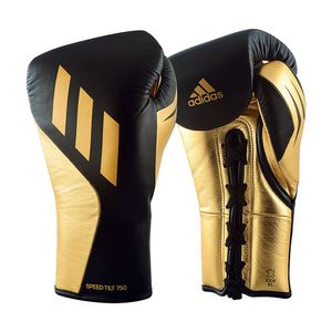 Luva De Boxe Profissional 750 Em Black Gold 10 Oz