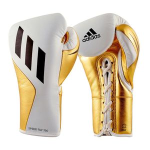 Luva De Boxe Profissional 750 Em White Gold 10 Oz