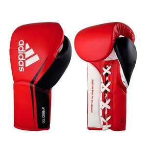 Luva De Boxe Com Cadarço 750 Red Black 10 Oz