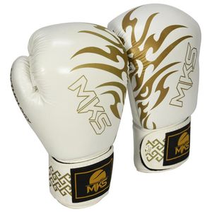 Luva De Boxe Muay Thai Mks Mythology Em Couro Tamanho 10 Oz
