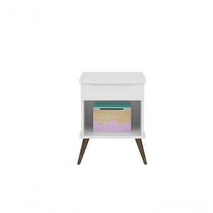 Mesa De Cabeceira 1 Gaveta Mariana Branco - Fbaby