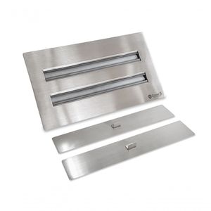 Lareira Ecológica a Álcool Classe A Aço Inox Queimador Duplo