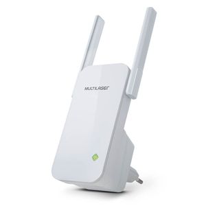 Repetidor 300MBPS 2 Antenas Externas Branco Multilaser RE056