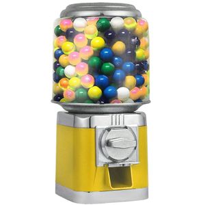 Maquina de Bolinhas Venda Automática Vending Machine Amarela