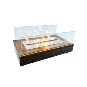 Lareira Ecológica Rústica a Álcool 92° com queimador 40cm