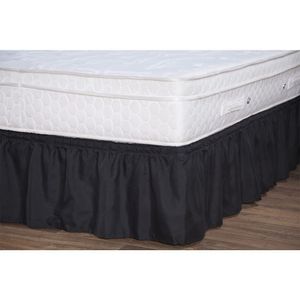 Saia Ajustável para Cama Box Casal Preto Enxovais Aquarela