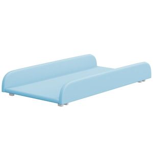 Trocador De Fraldas Almofadado Para Berço Corino Azul P02