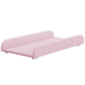 Trocador De Fraldas Almofadado Para Berço Corino Rosa P02