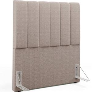 Cabeceira Cama Box Solteiro 100cm Dália W01 Bouclê Bege