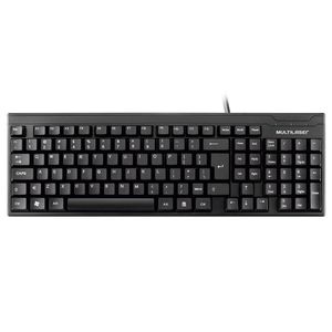 Teclado Slim Preto Laser Usb Multilaser