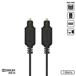 Cabo Optico Digital Toslink Macho 1 Metro - Pod-1