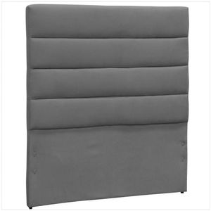 Cabeceira Solteiro Greta 90 Cm D´monegatto Suede Liso Cinza