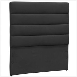 Cabeceira Solteiro Greta 90 Cm D´monegatto Suede Liso Preto