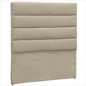 Cabeceira Solteiro Greta 90 Cm D´monegatto Suede Liso Bege