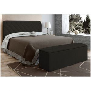 Cabeceira Baú Colchão Box De 140cm Paris Amassado Chocolate