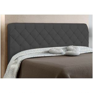 Cabeceira Box Casal 160cm Paris Amassado Cinza