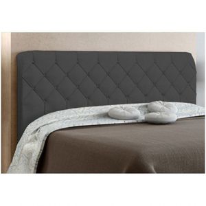 Cabeceira Box Solteiro 90cm Paris Amassado Cinza