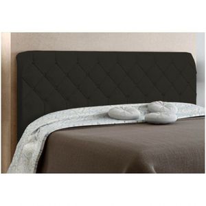 Cabeceira Box Casal 140cm Paris Amassado Chocolate