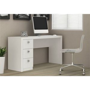 Mesa Para Computador 3 Gavetas Branco