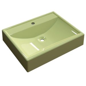 Cuba Pia De Apoio Retangular Verde Acqua
