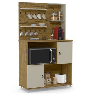 Armário 2 Portas Cantinho Do Café Nature Off White Patrimar