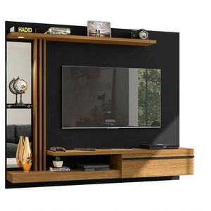 Painel para Tv Até 55 Pol. Denver Preto e Cinamomo Bechara