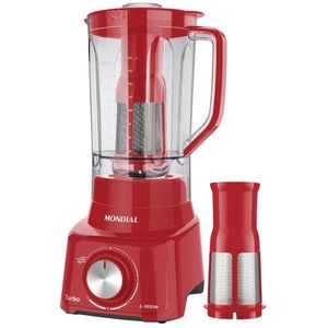 Liquidificador L-900 Mondial, 5 Vel + Pulsar, 900W, Vermelho - 220V