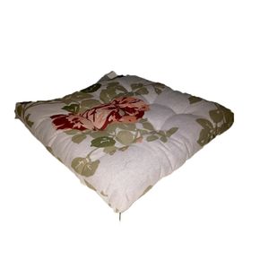 Futton Baixo Decore Vermelho Floralpç Unica