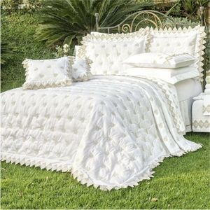 Jogo de Cama Queen Bordado 400 Fios Sensualle Branco 4pçs