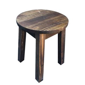 Banqueta Baixa de Madeira Maciça Moveis Neppel