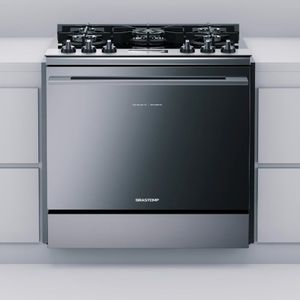 Fogão de Embutir 5 Bocas Inox Com Mesa de Vidro e Touch Timer com Autodesligamento Brastemp 220v BYS5VCR