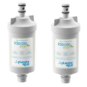 Kit 2 Refil Filtro Purificador Planeta Água Ideale Eco