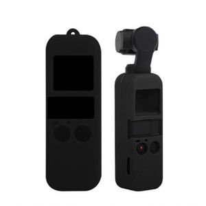 Capa Case em Silicone Preto + Cordão para Dji Osmo Pocket
