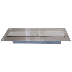 Queimador Eco Inox p/Lareira a Álcool Novas Lareiras 304