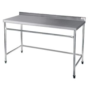 Mesa Lisa Reforçada em Aço Inox 304 MLR 2 Metros Atual Inox