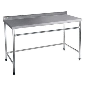 Mesa Lisa Reforçada em Aço Inox 1 Metro Atual Inox 304 MLR