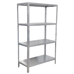 Prateleira 4 Planos Lisos Atual Inox em Aço Inox 430 P4PL
