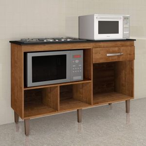 Balcão para Cooktop 3 Portas 1 Gaveta Palace Siena Móveis Rovere