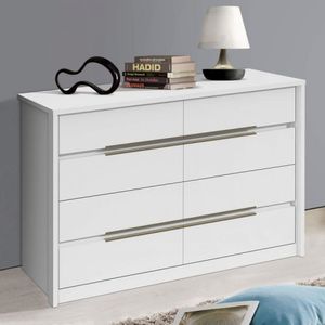 Cômoda Urban 8 Gavetas Siena Móveis Branco