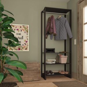 Módulo para Closet 1 Cabideiro 3 Prateleiras Yes - Nova Mobile