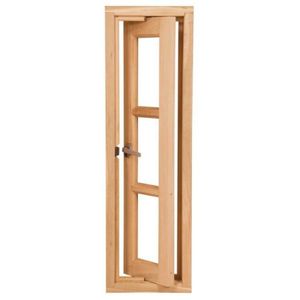 Vitrô Pivotante Quadriculado Esel 100cmx40cmx12cm Natural