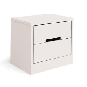 Criado Mudo 2 Gavetas S822 Kappesberg Branco