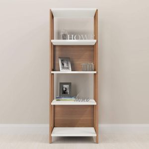 Estante para Livros 5 Prateleiras Trend Artesano Hanover/Off White