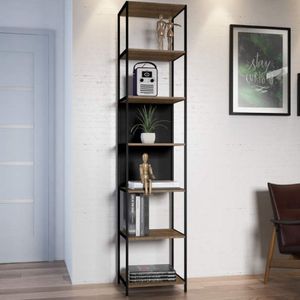 Estante Multiuso 7 Prateleiras 211,5cmx45cm Steel Quadra Artesano Vermont