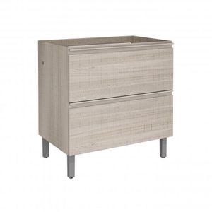 Balcão para Cooktop 1 Porta e 1 Gaveta Sem Tampo Belíssima Plus Itatiaia Saara Wood/saara Wood Cetim