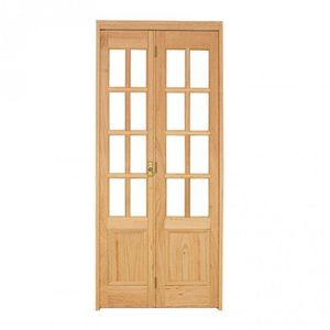 Kit Porta de Madeira Camarão Pe71 Gold Esel 213cmx84cmx12cm Natural